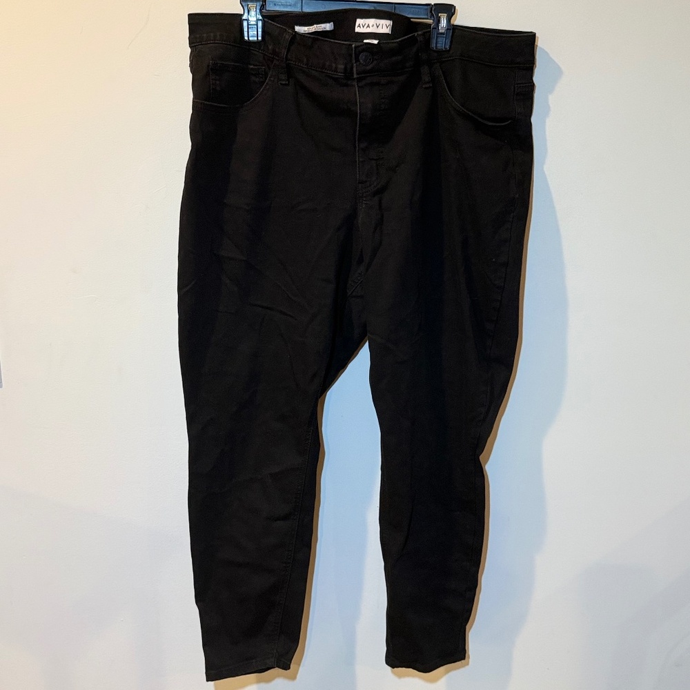 Ava & Viv - 20 - Black High Rise Skinny Denim